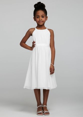 White Tea Length Dress